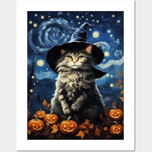 The Witch Cat Van Night Posters and Art